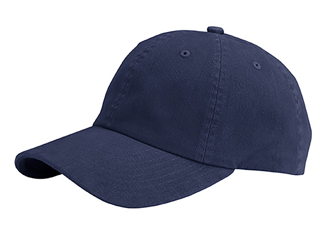 Low Profile Dyed Cotton Twill Cap - Navy | eBay